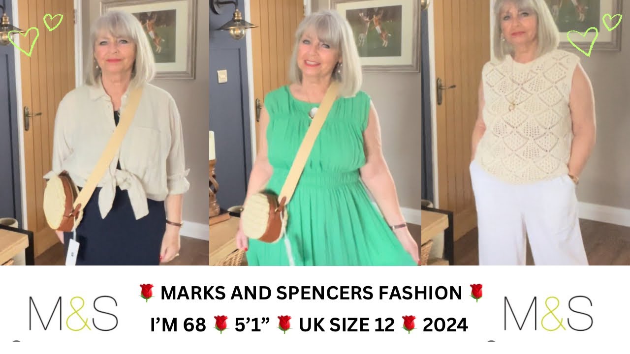 M&S FASHION HAUL AND TRY ON (Ad/gifted) 🌹SUMMER 24 WARDROBE STAPLES 🌹OVER 50’s / 60’s / 70’s