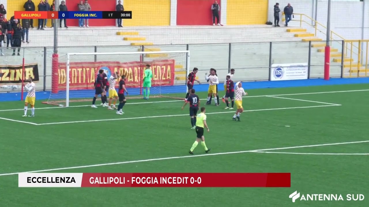 30 MARZO 2025 - ECCELLENZA: GALLIPOLI - FOGGIA INCEDIT 0-0