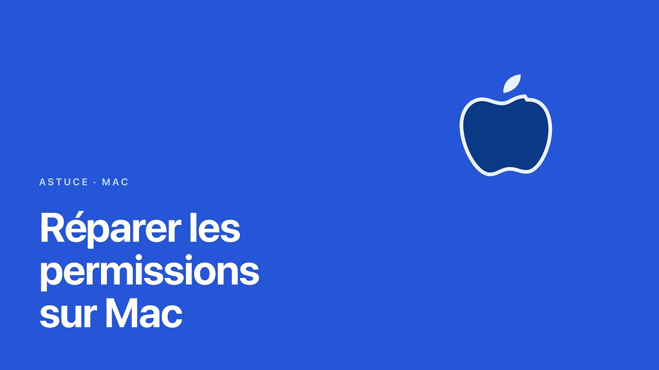 Réparer les permissions sur Mac