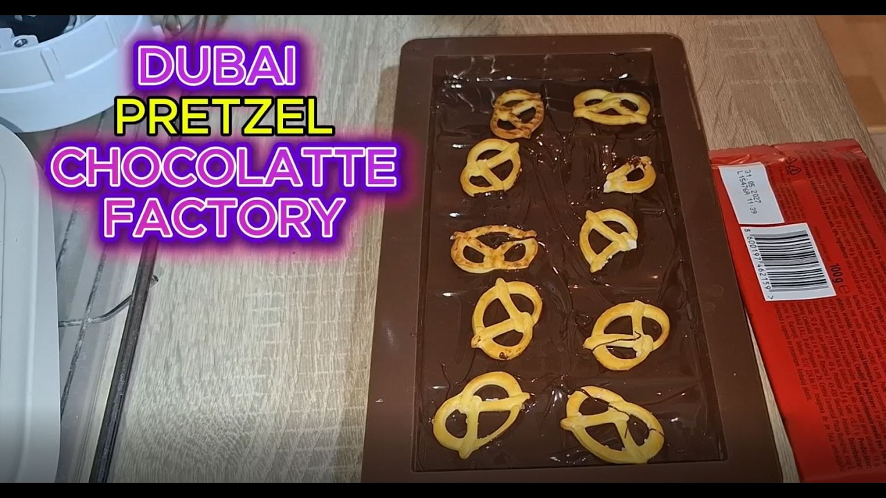 How To Make Ultimate Dubai Chocolate Pretzel  2 Ingredients Chocolate Factory
