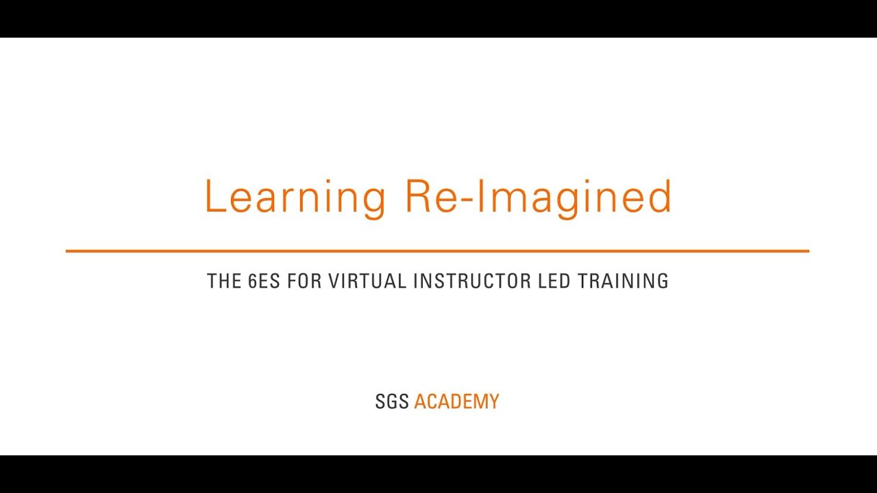 Virtual Instructor-Led Training Mind Map