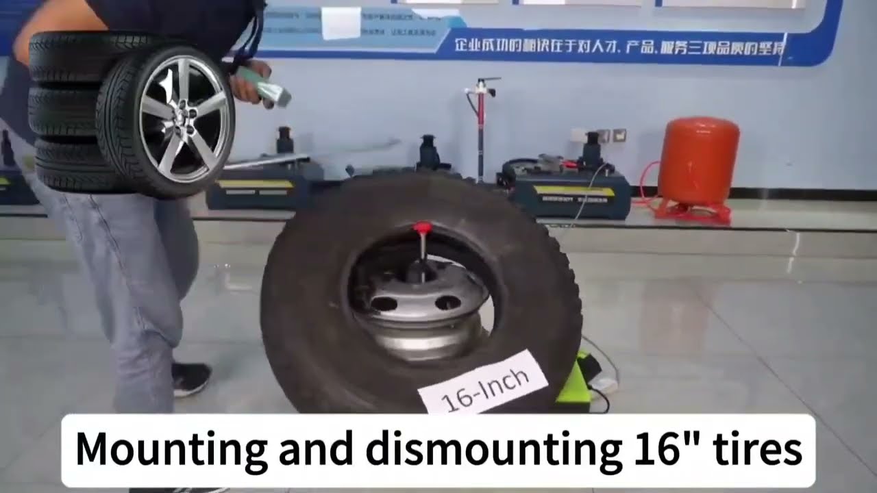 How to use sunsoul mobile truck tire changer BR10E #tirevalves #tirerepairtools