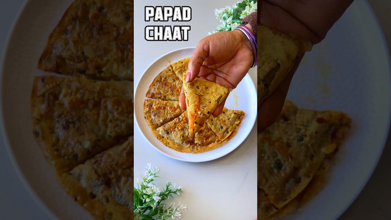 PAPAD CHAAT RECIPE EASY WAY TO MAKE IN 5 MINUTES #recipe #papadchaat #shorts #viral #cook