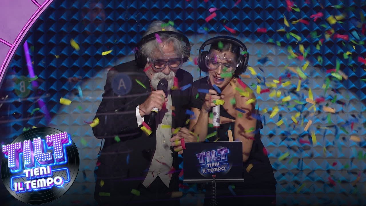 Tilt - Tieni il tempo - Elisabetta Canalis e Beppe Vessicchio nella prova 