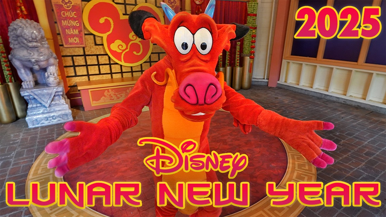 Disney's Lunar New Year 2025 at Disney California Adventure - New Food, Parade, Characters & Merch