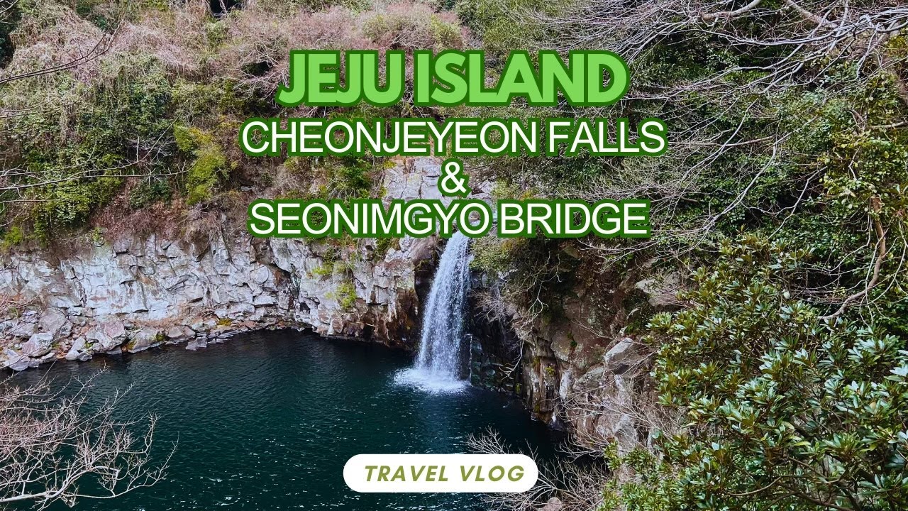 Cheonjeyeon Waterfalls & Seonimgyo Bridge Trail Jeju Island
