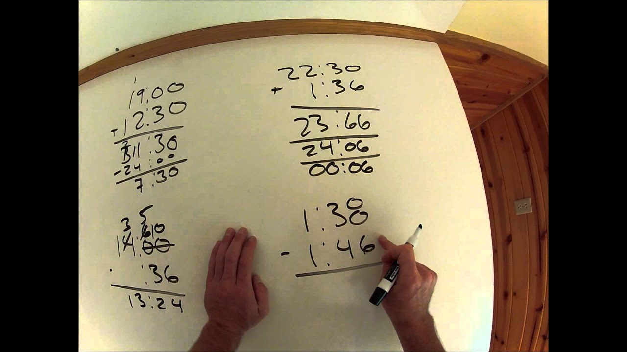 Adding and Subtracting Time