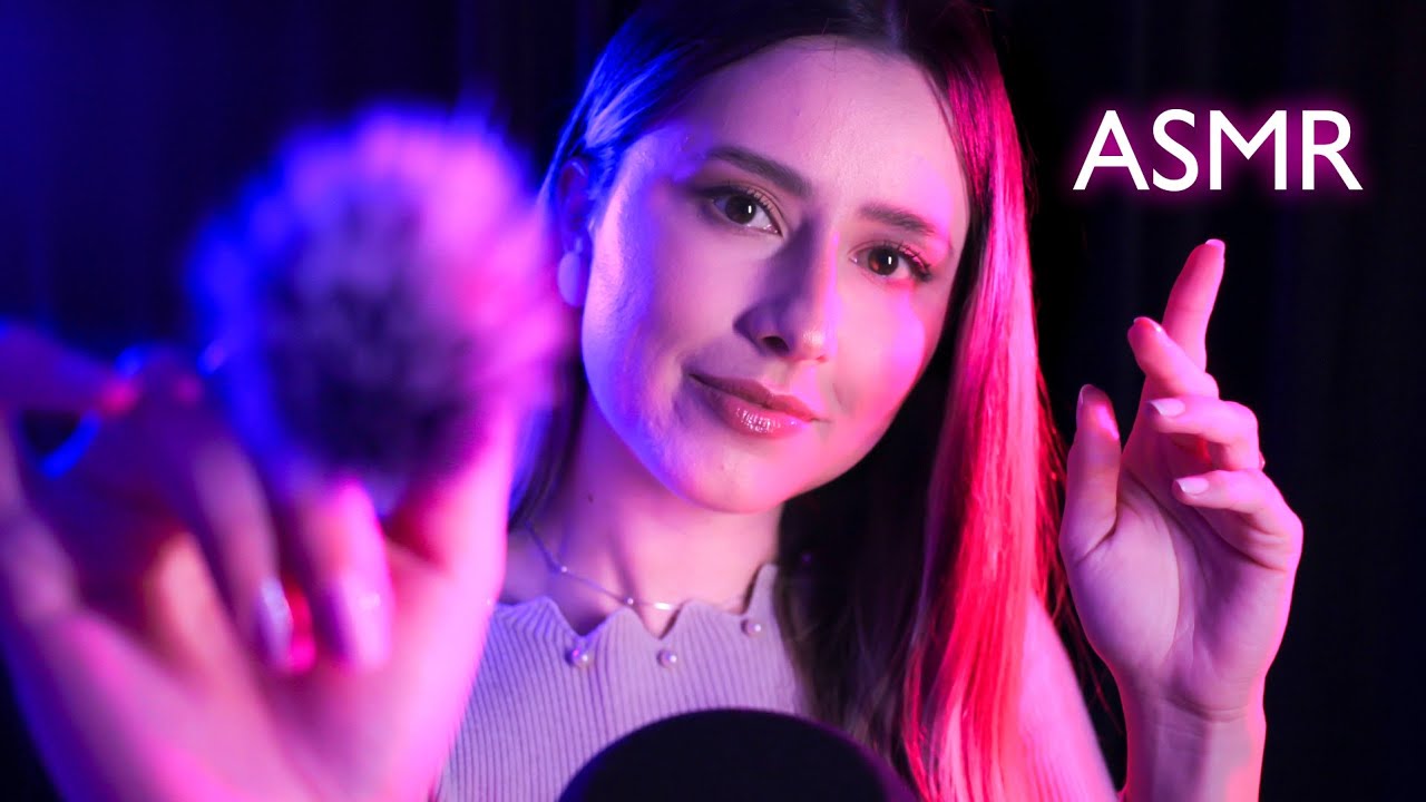 ASMR feeling SLEEPY in 10 MINUTES 😴 hand movements, camera brushing, whispering, tongue clicking