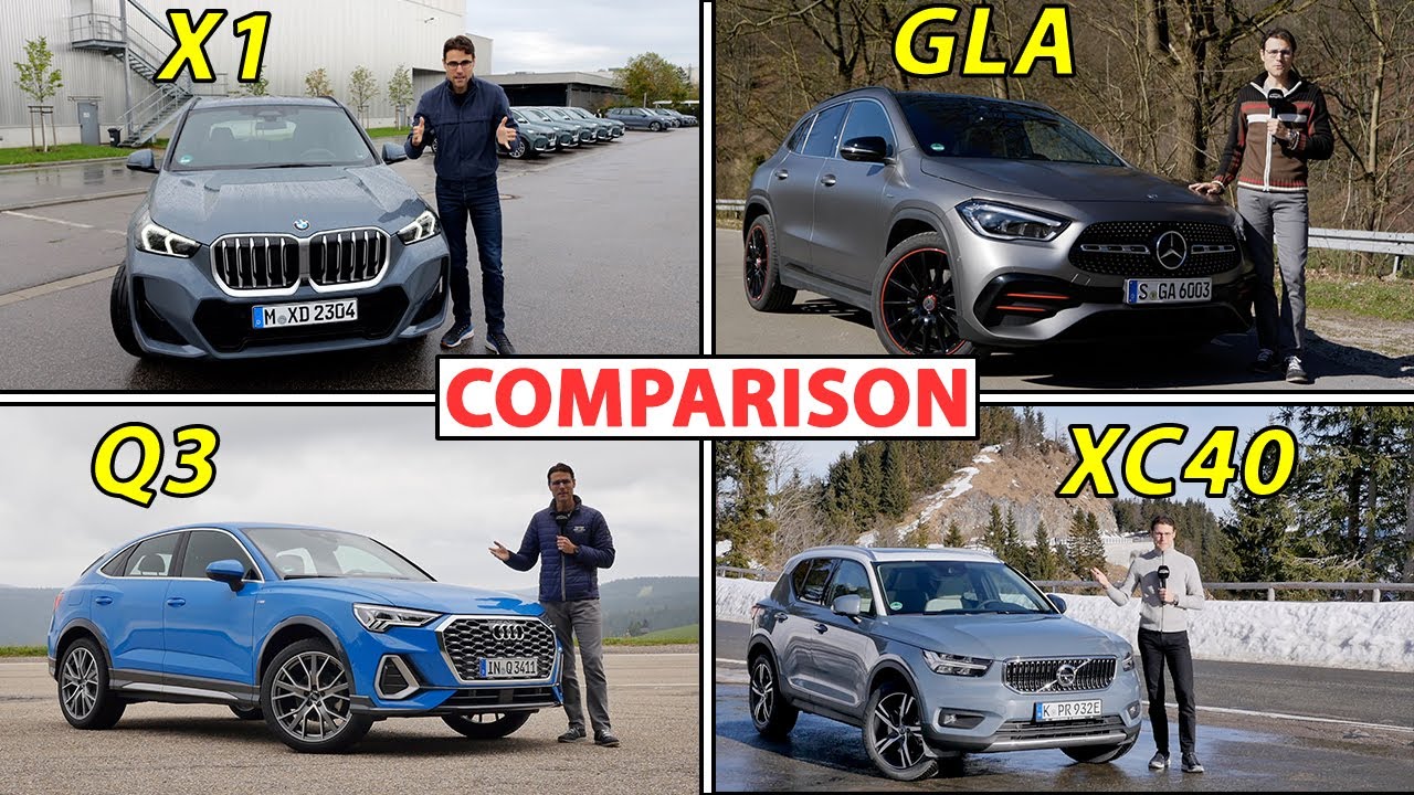 BMW X1 vs Mercedes GLA vs Audi Q3 vs Volvo XC40 best premium compact SUV comparison
