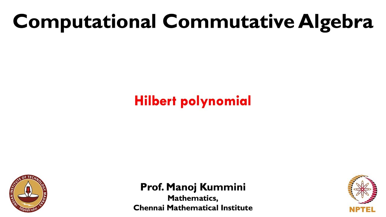 mod08lec38 - Hilbert polynomial