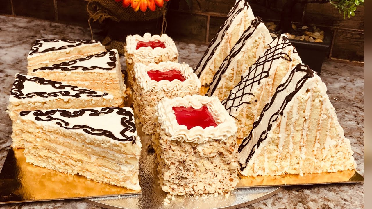 Tranches pâtisseries//DZ// لا تفوتو جديد الباتسري , بنفس التركيبة حضري أشكال مختلفة, طرانش باتسرس