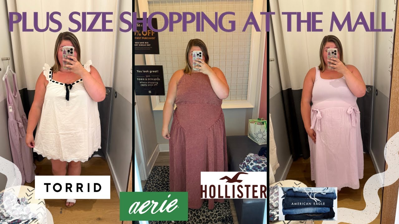 Shopping While *Plus Size* at the Mall 😅 | Vacation Dress Hunting 👗