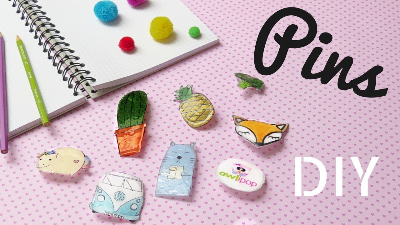 DIY Tumblr PINS using a GLUE GUN | The Easiest Way | Owlipop