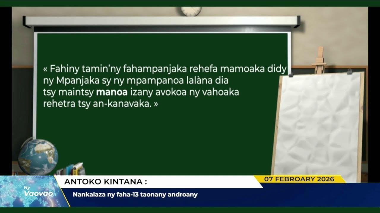 NY VAOVAO LIVE DU 07 FEVRIER 2026 BY TV PLUS MADAGASCAR