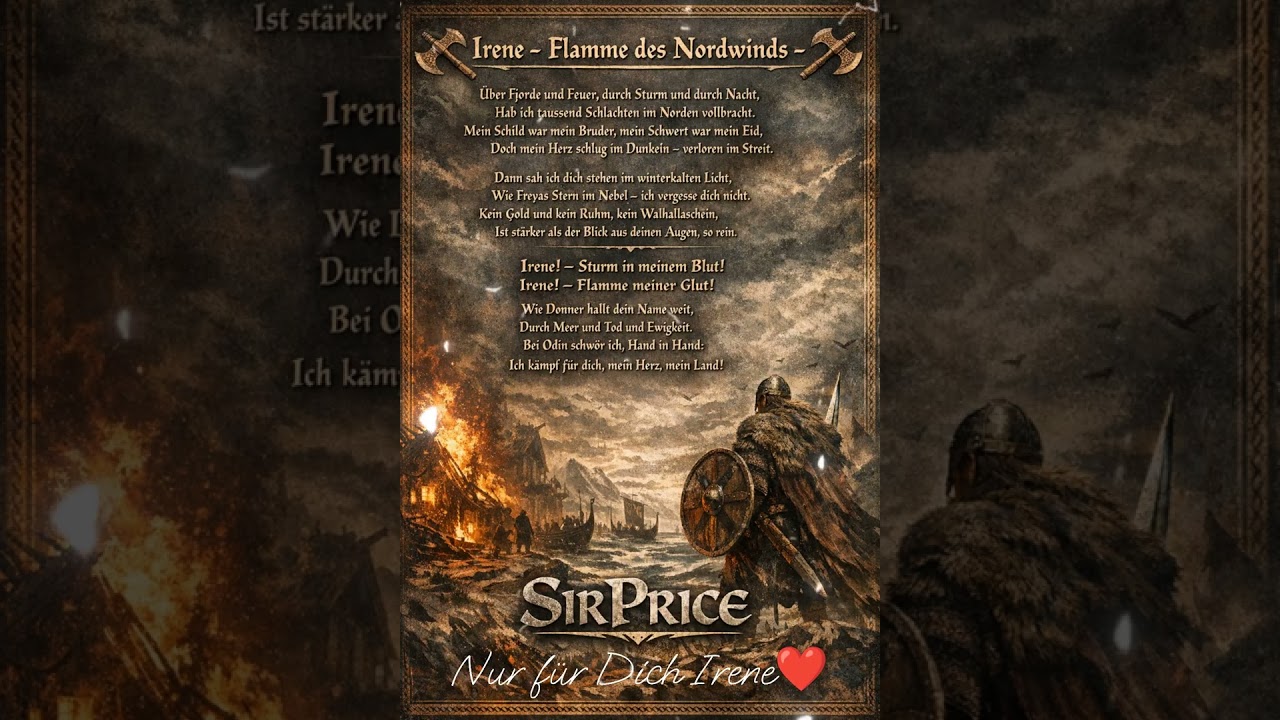 Irene , Flamme des Nordwinds