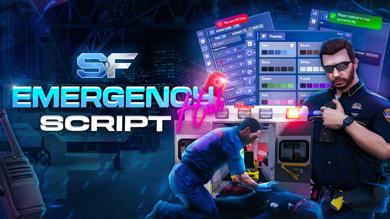 SouF Emergency Hub 🚓 | Multi-Job Police & EMS Command System | FiveM Script | (QBCore / ESX / Qbox)