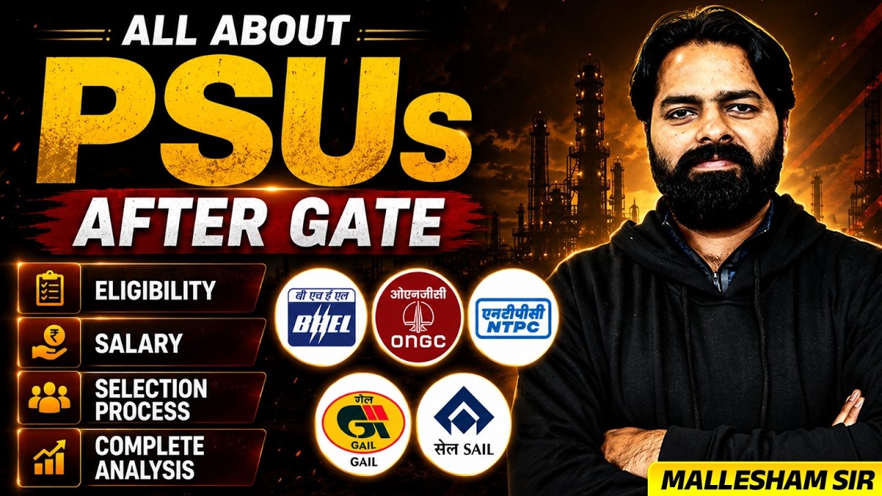 All About PSUs After GATE | Eligibility  | Salary  | Selection Process  | Complete Analysis