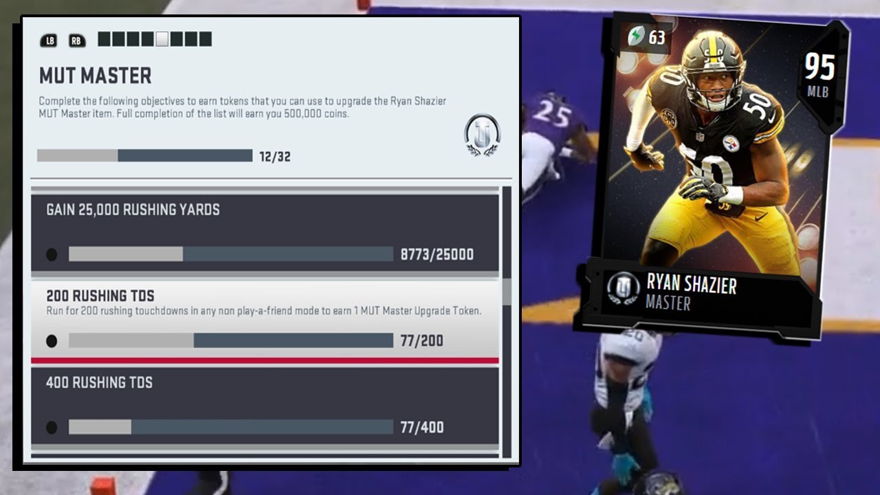FASTEST WAY TO COMPLETE MUT MASTER 25,000 RUSHING YARDS!! WITH ONE PLAY!!| MADDEN 19 ULTIMATE TEAM