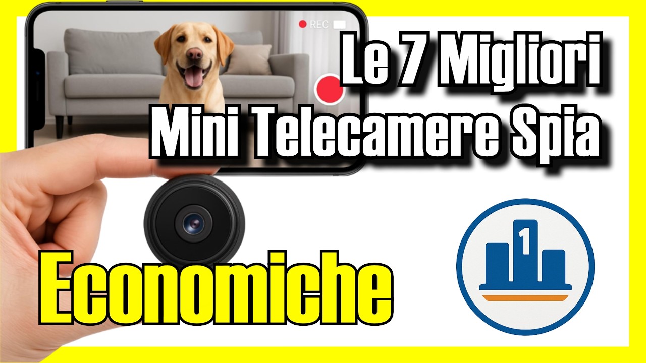 📹 Le 7 MIGLIORI Mini Telecamere Spia ECONOMICHE su Amazon [2026] ✅ [Qualità/Prezzo] wifi