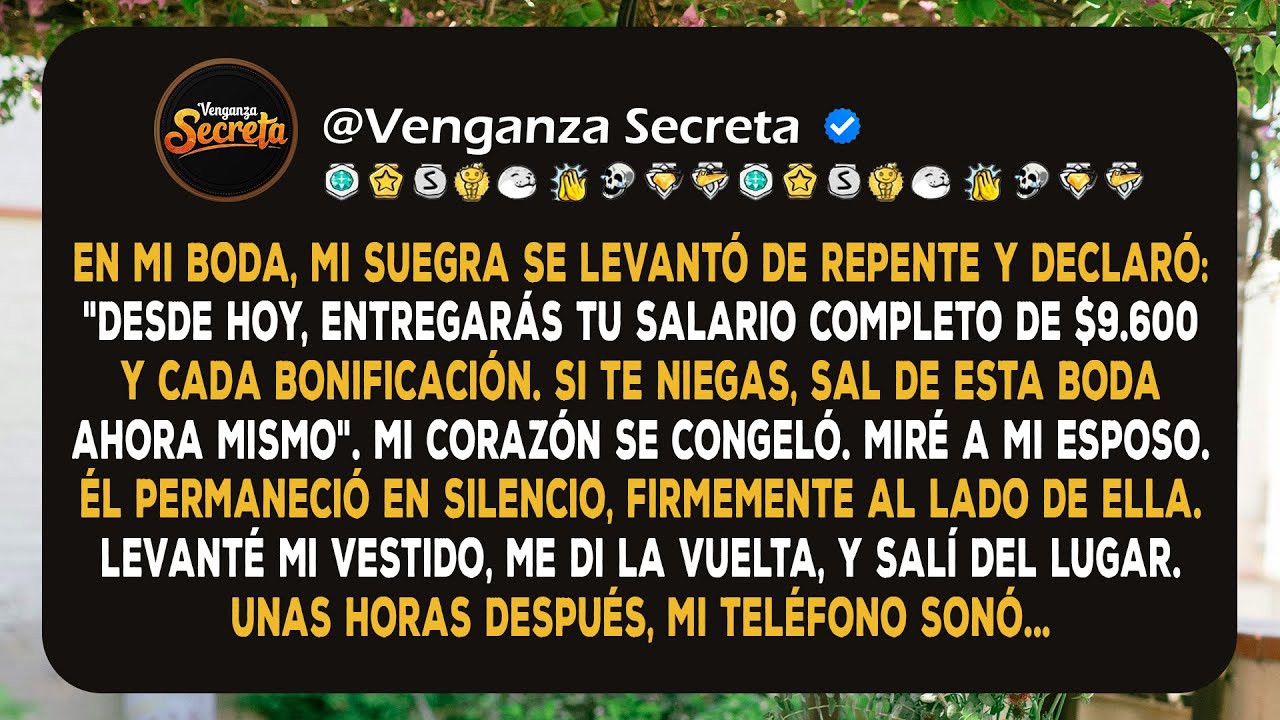 El Día de Mi Boda, Mi Suegra Intentó Robarme Mi Salario de $9.600 — y Se Arrepintió Muy Pronto