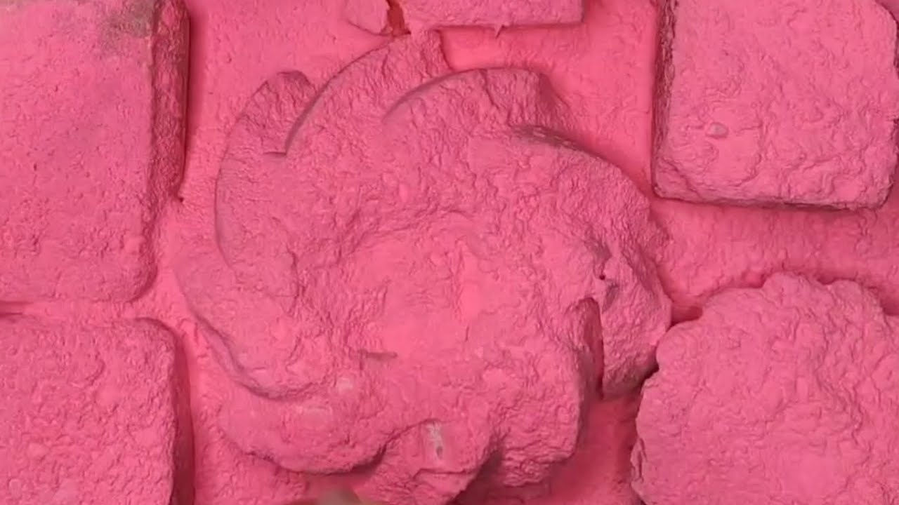 Dusty Reforms Covered in Pink Cornstarch ASMR 