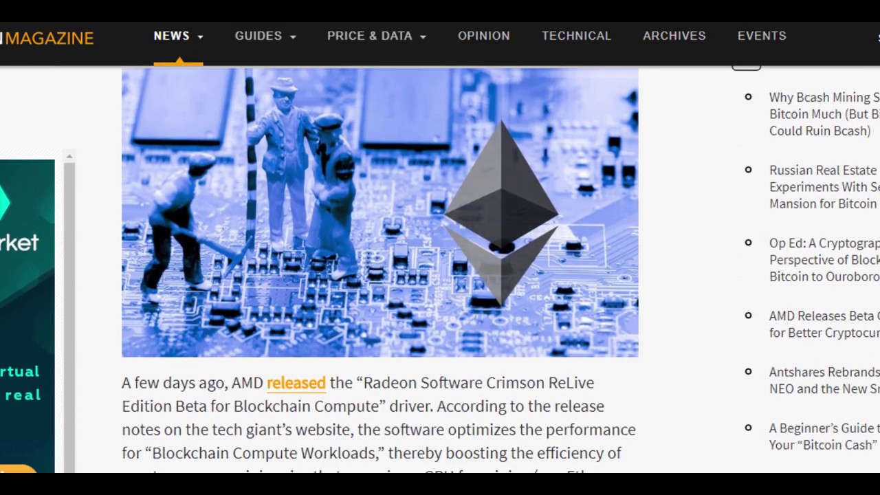 AMD Releases Beta Graphics Driver for Better Cryptocurrency Mining