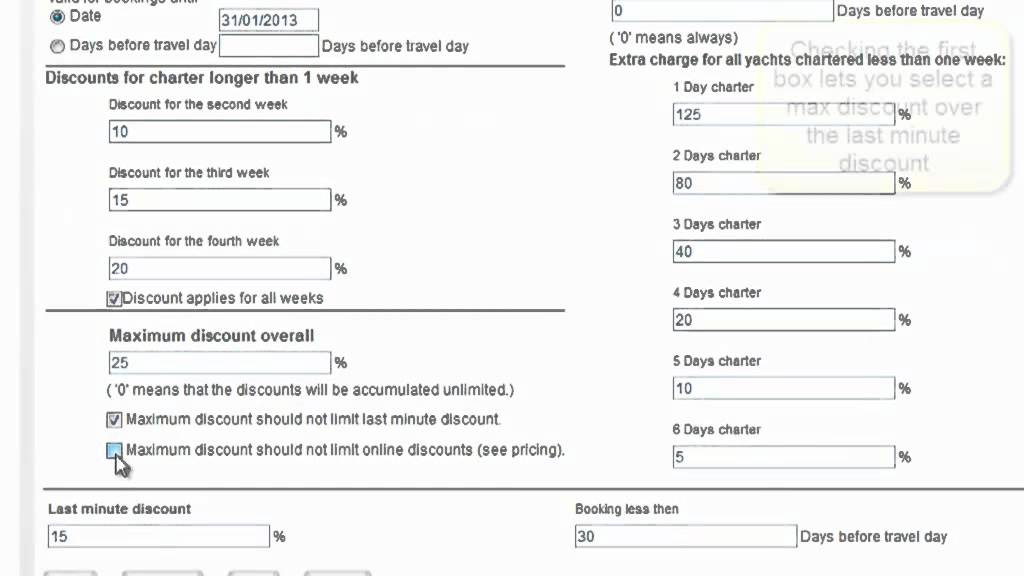 8. How to Insert CRS Discounts into YachtSys
