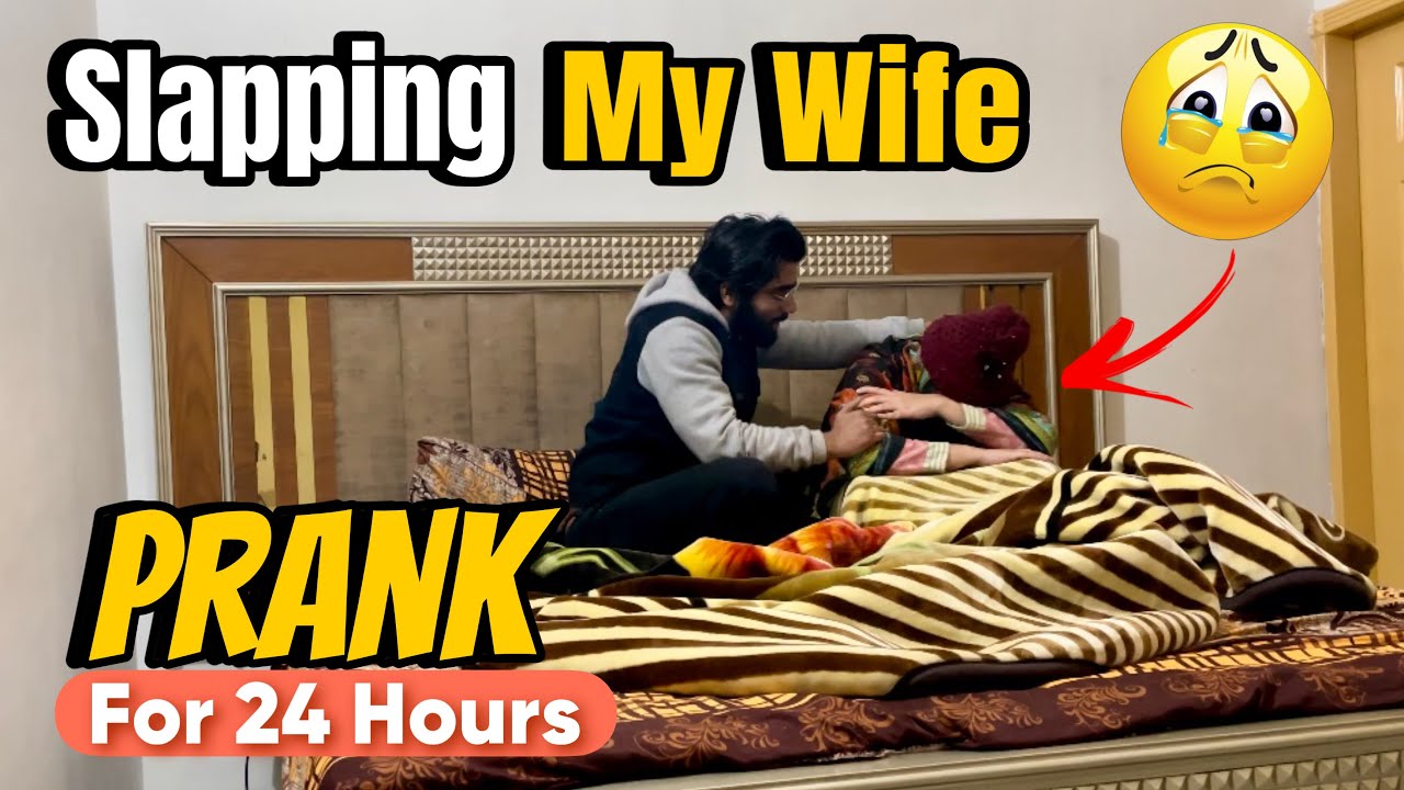 SLAPP!NG my WIFE for 24 HOURS PRANK 😱 She Cried 😭 || The Engineer Couple
