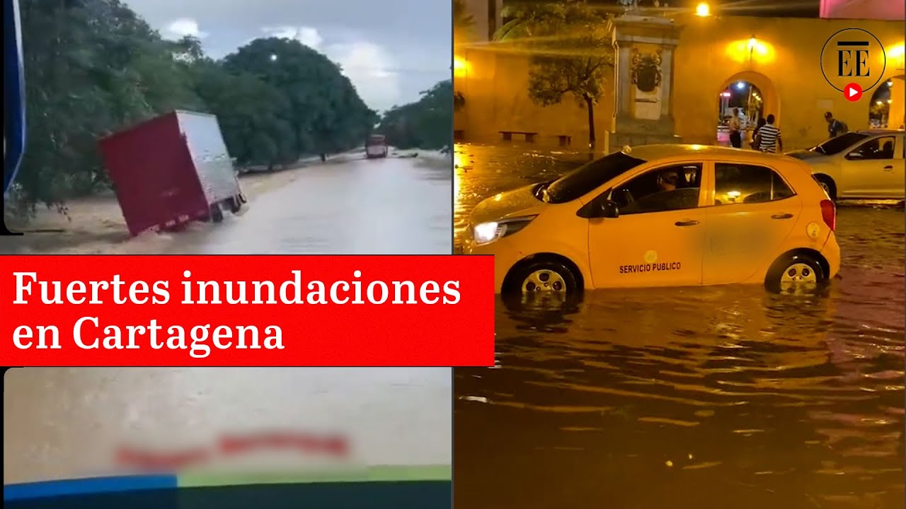 Inundaciones en Cartagena: más de 100 vehículos quedaron atrapados | El Espectador