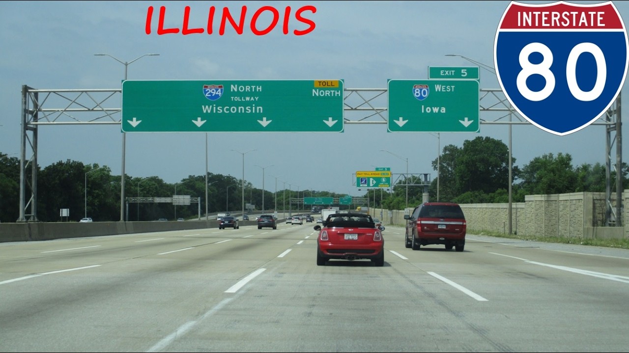 Interstate 80 - Illinois westbound [FULL LENGTH VIDEO]