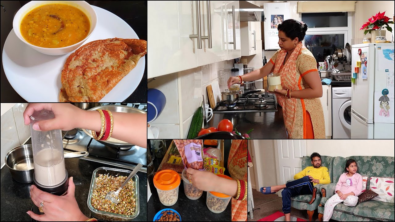 Happened Again 😱 | आज का Lunch कुछ Special & Healthy है..Sprouted Cheela | Instant One Pot Sambhar