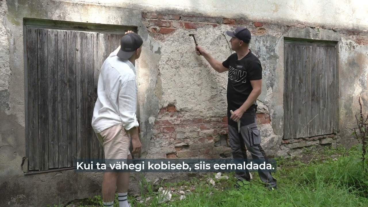 Kas vana krohvikiht eemaldada või seina jätta?  Polli mõisa taastamise lood.