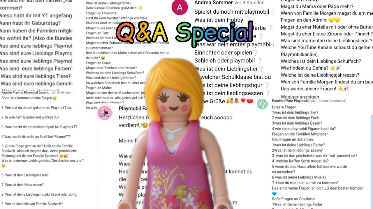 Playmobil Special Q&A Teil 1 + Extra Johannes- Geschichte// Wir beantworten eure Fragen