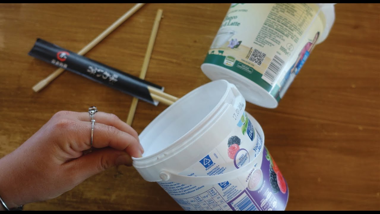 Guarda Come riciclo il VASETTO dello YOGURT!!