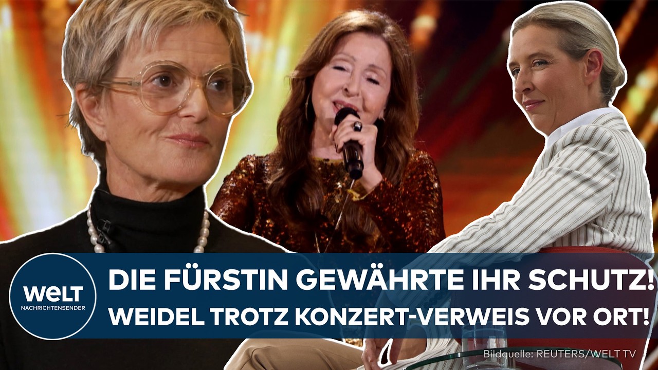 VICKY LEANDROS-KONZERT: Die Fürstin gewährte ihr Schutz! – Weidel trotz Verweis heimlich vor Ort!