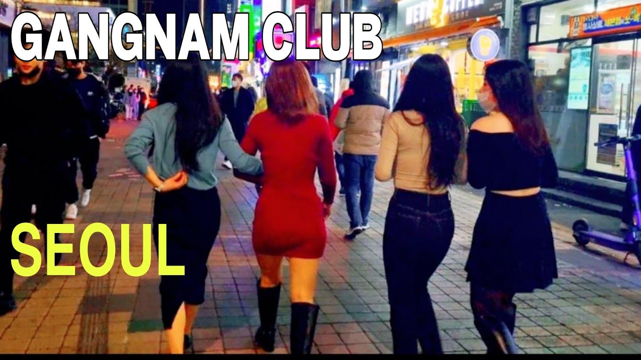 [4K] Gangnam walk night-gangnam street club first day 2022 -  seoul korea 4K