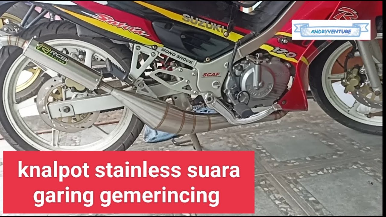 review knalpot racing stainless satria hiu 2 tak #satria2tak #satria2takindonesia #satria