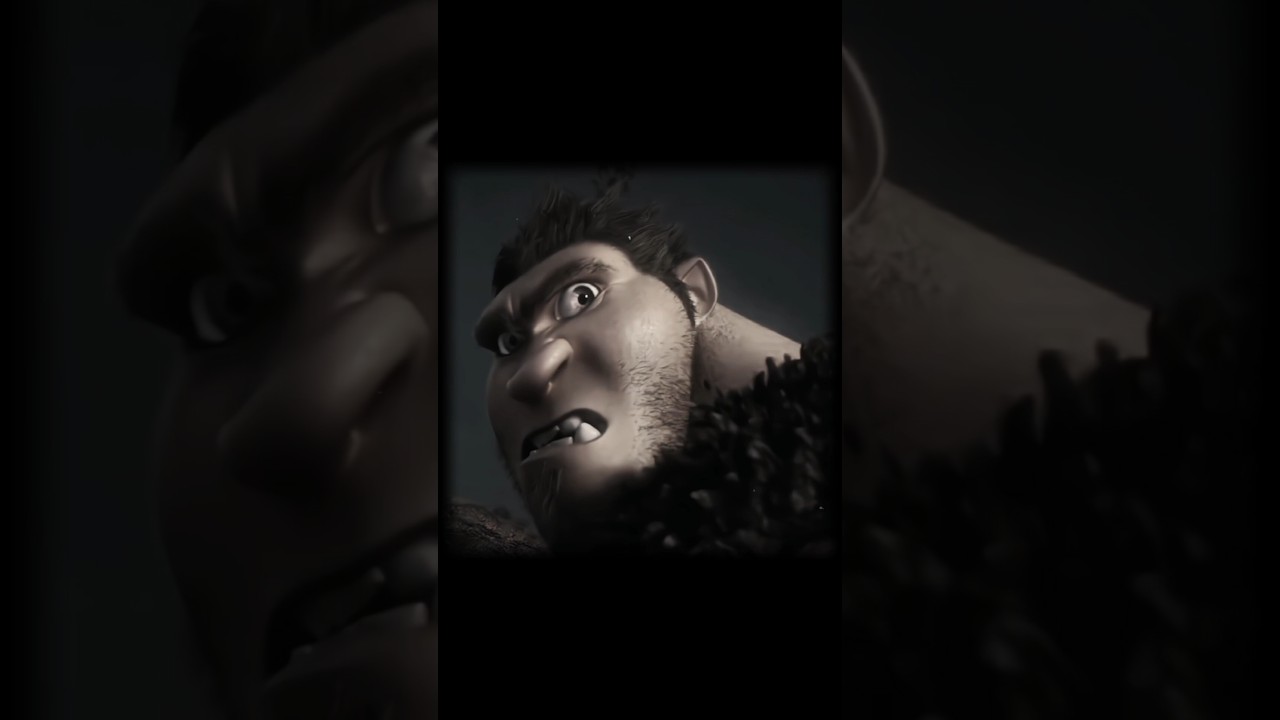 100 gorillas Vs 1 grug (rhymes with grug) #fyp #edit #croods #croods2 #grug