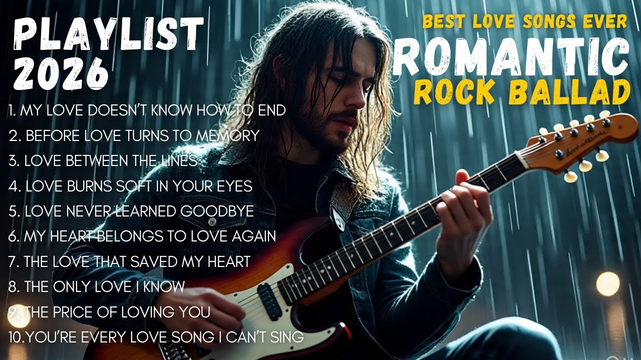Romantic Rock Ballads Playlist 2026 ❤️ | Best Love Songs Ever
