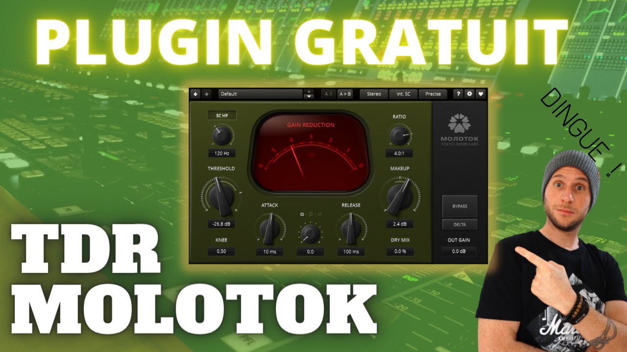 MOLOTOK de TDR : compresseur GRATUIT parfait pour le mix et le mastering !