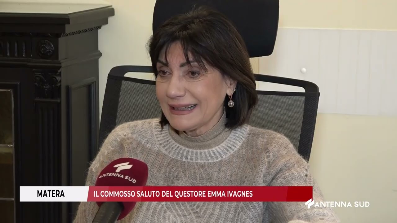 31 GENNAIO 2026   MATERA    IL COMMOSSO SALUTO DEL QUESTORE EMMA IVAGNES