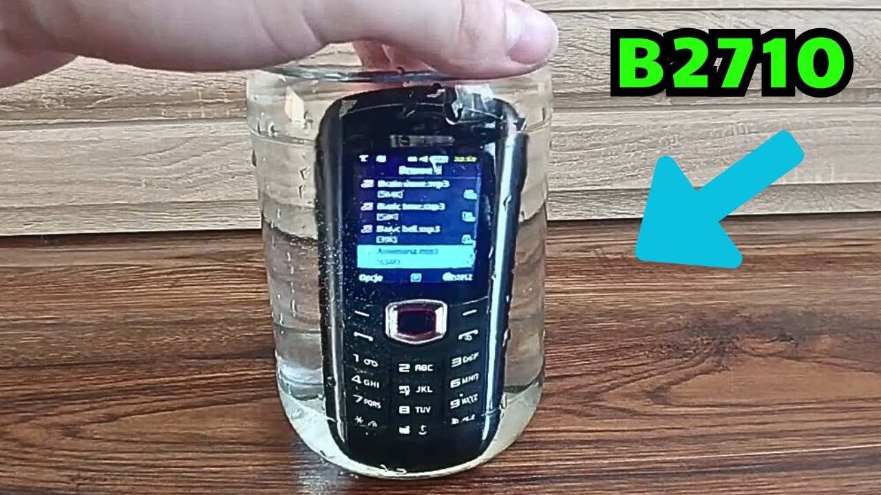 Samsung Solid B2710 - Recenzja, Wodoszczelność (2010)