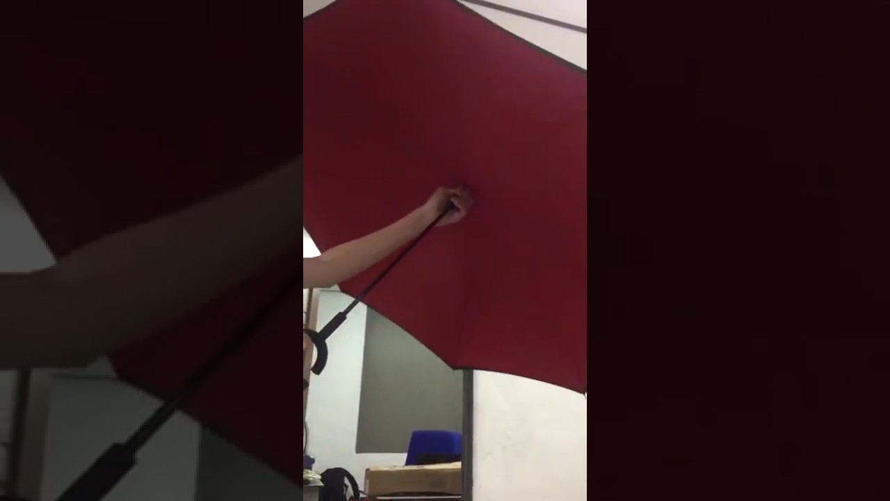 How to open inverted umbrella ?