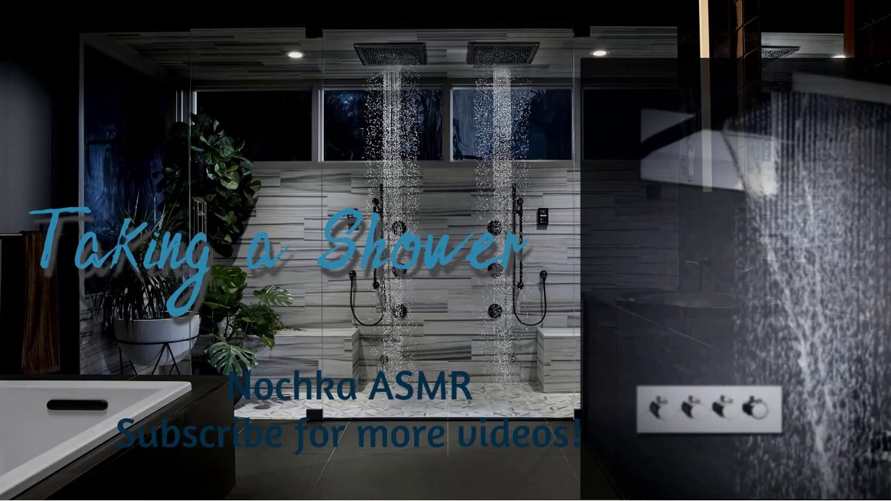 [ASMR]  🚿 Taking a Shower -Water Sounds, Hair Washing, Sponge Rubbing