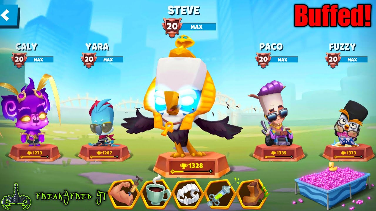 Steve Feels Like Hacking Now!! (Buffed!) 6k Gems Giveaway! #zooba #gameplay