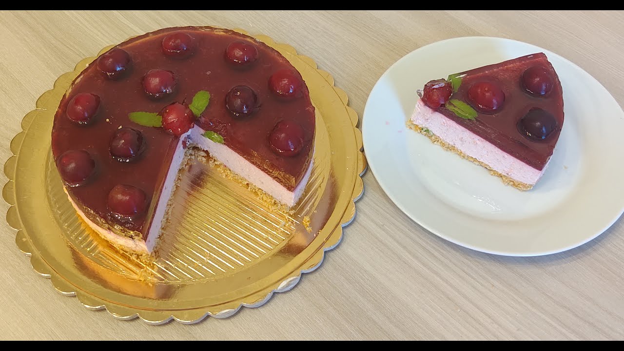 Cheesecake alle ciliegie 🍒 .Delizioso dessert