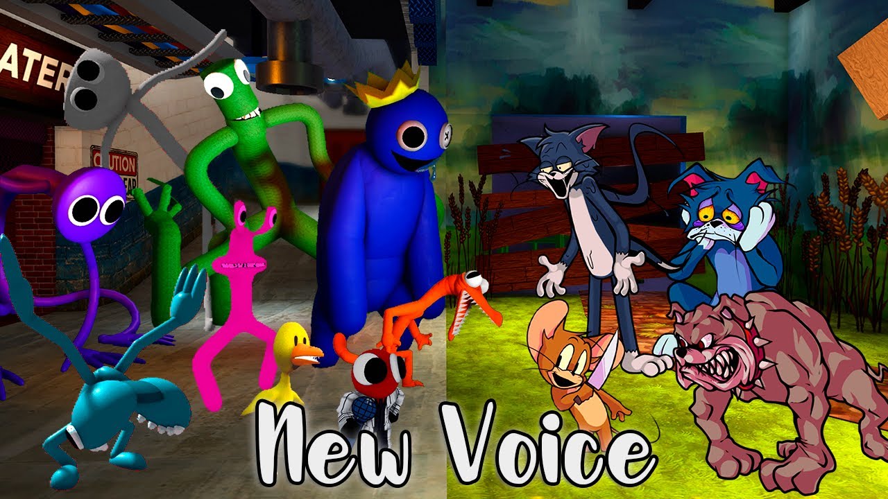 Tom's Basement Show vs 3D Rainbow Friends but New Voice | Friday Night Funkin Mod Roblox