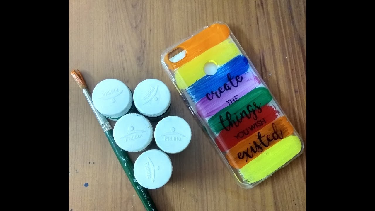 DIY easiest colorful phone cover