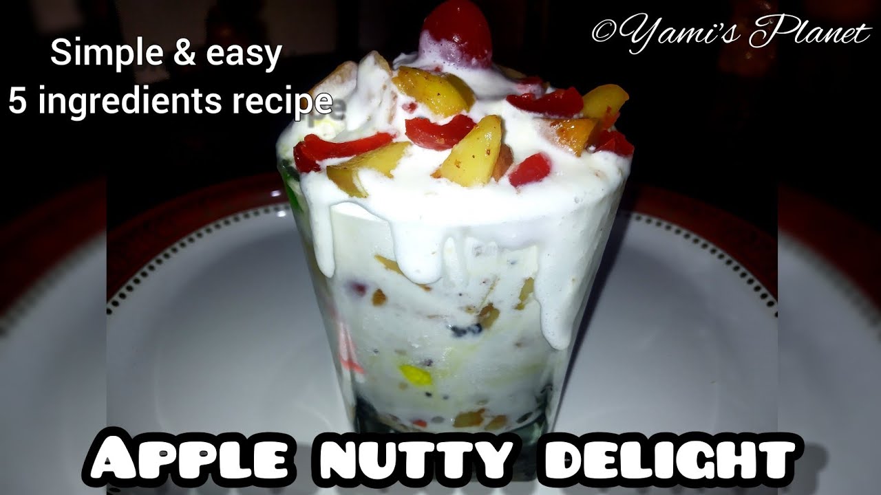 Apple nutty delight | Simple & easy 5 ingredients recipe |