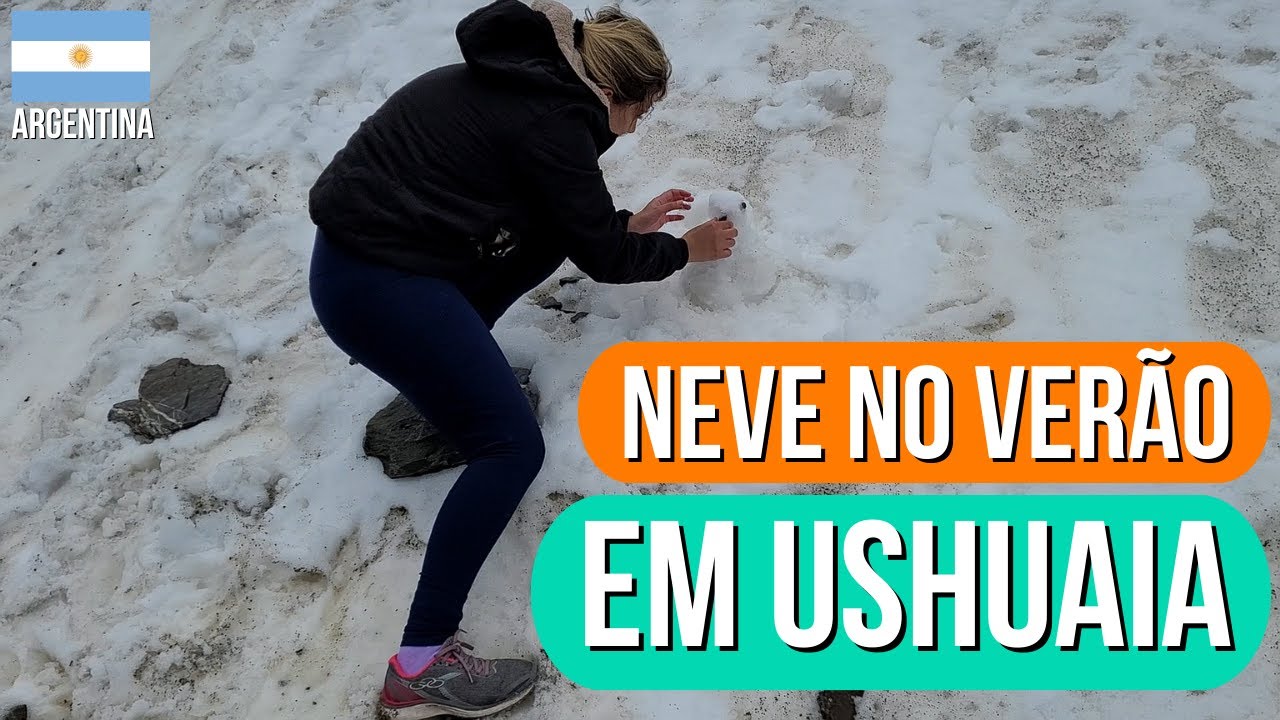 #250 NEVE NO VERÃO EM USHUAIA - Trilha do Glaciar Martial